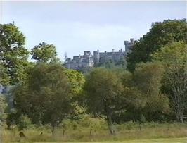 Our first view of Carbisdale Castle YH